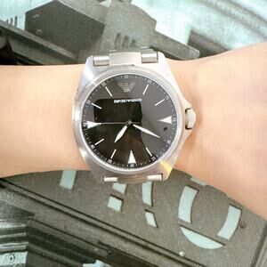 Emporio Armani AR11255 Nicola Men's Watch With Black Dial